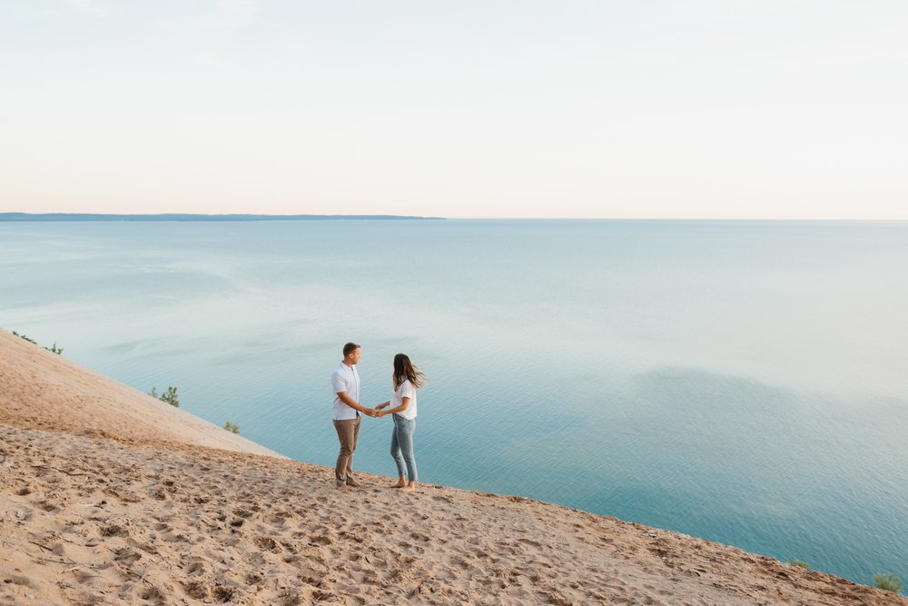 Sleeping Bear Dunes National Park Engagement Photography by northern Michigan Wedding Photographer Mae Stier -034.jpg