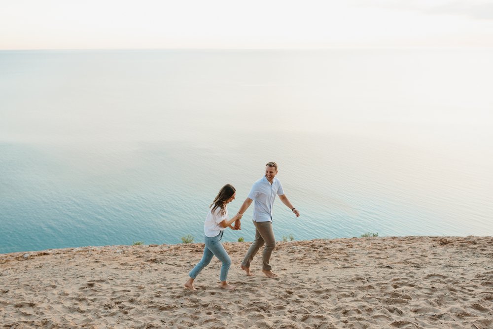 Sleeping Bear Dunes National Park Engagement Photography by northern Michigan Wedding Photographer Mae Stier -038.jpg