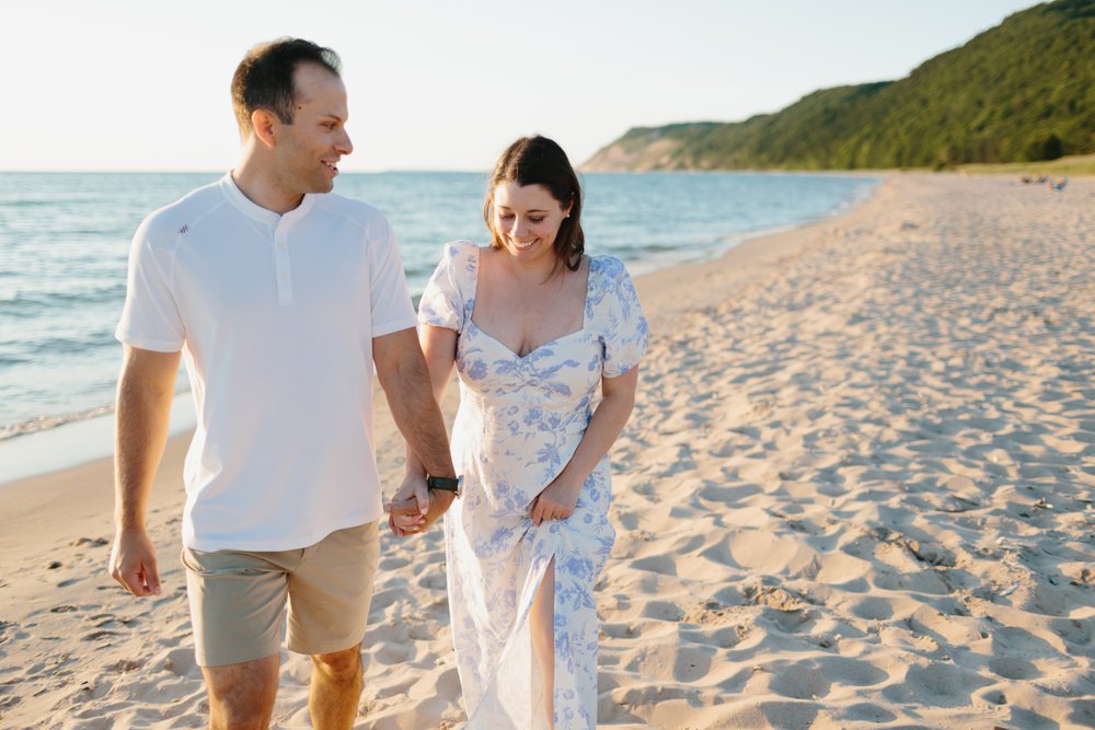 Sleeping Bear Dunes Engagement and Wedding Photographer Mae Stier Northern Michigan Portrait Photography Lake Michigan-023.jpg