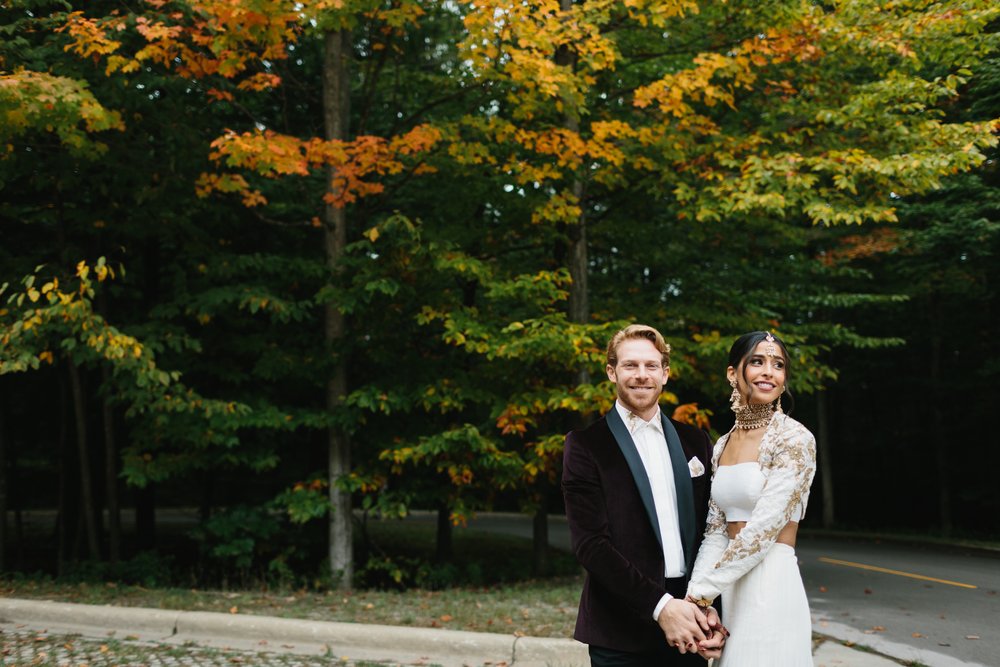 Northern Michigan Wedding Photographer Mae Stier Fall Wedding at Nature Maple City Photography-091.jpg