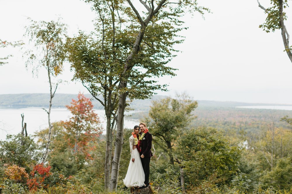 Northern Michigan Wedding Photographer Mae Stier Fall Wedding at Nature Maple City Photography-157.jpg