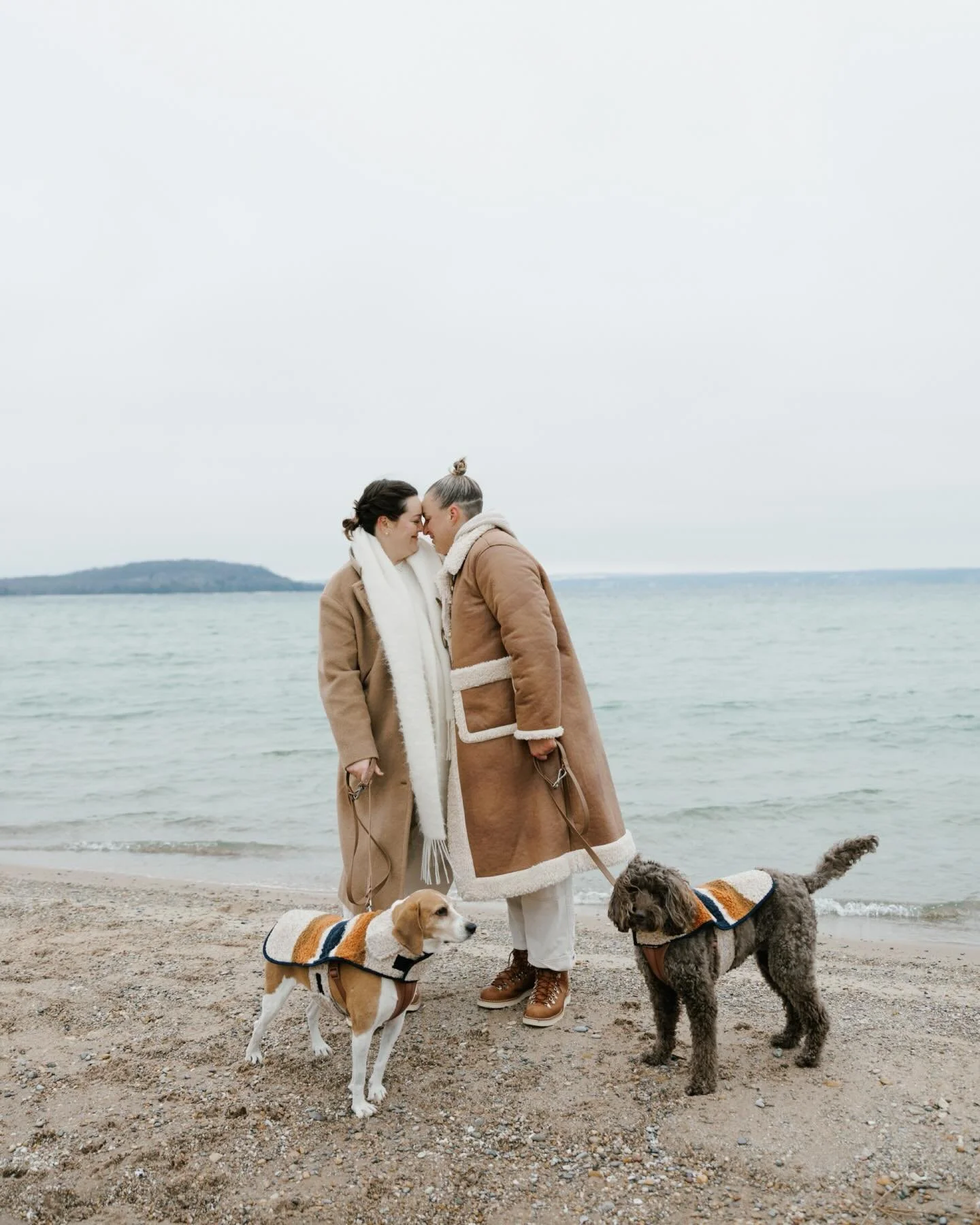 In between Christmas and New Year&rsquo;s, G&amp;M were married in a quiet ceremony on Grand Traverse Bay. I had photographed these two at the start of their relationship two years earlier, and it was such an honor to be welcomed into their wedding c