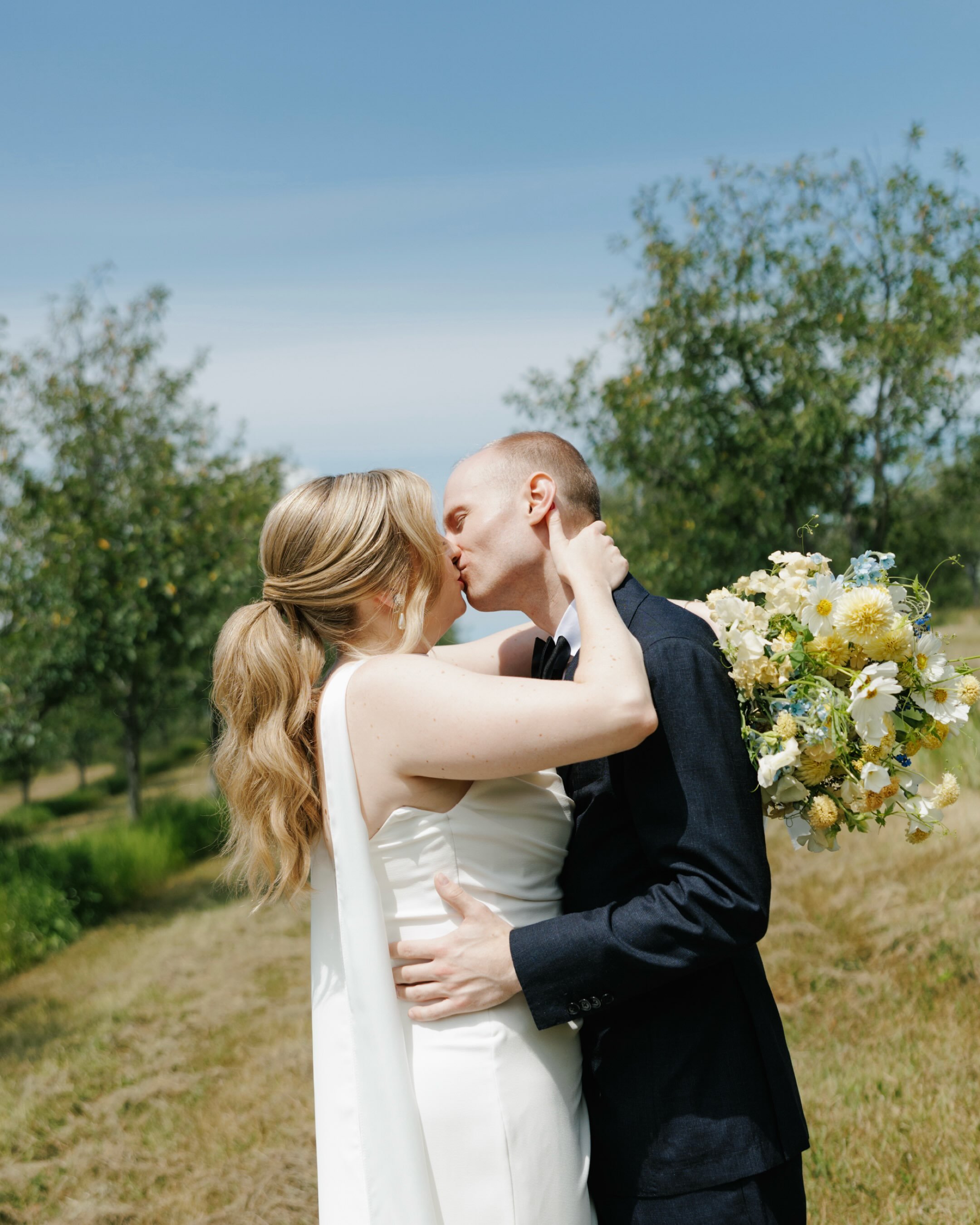 On the first day of August, M&amp;J celebrated their love in Leelanau at @starrynightbarn. The forecast called for rain all day, yet we woke up Saturday to blue skies and the most perfect summer day. They pulled together a dream of a vendor team, fil