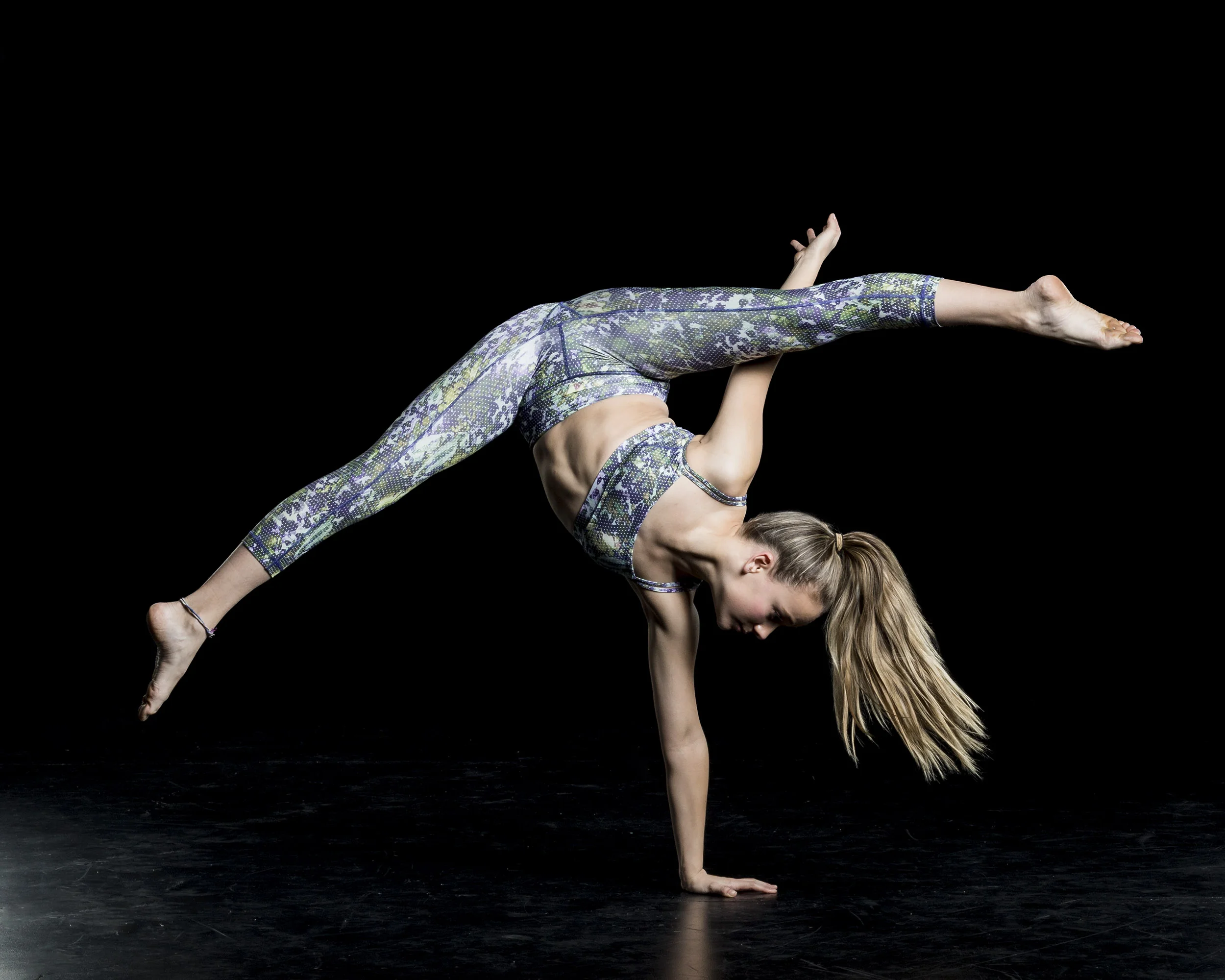 Montanah stops in mid flip for a rest
