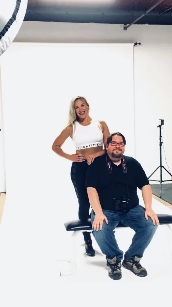 April and I after the shoot. - Photo by Mauricio Rodriguez