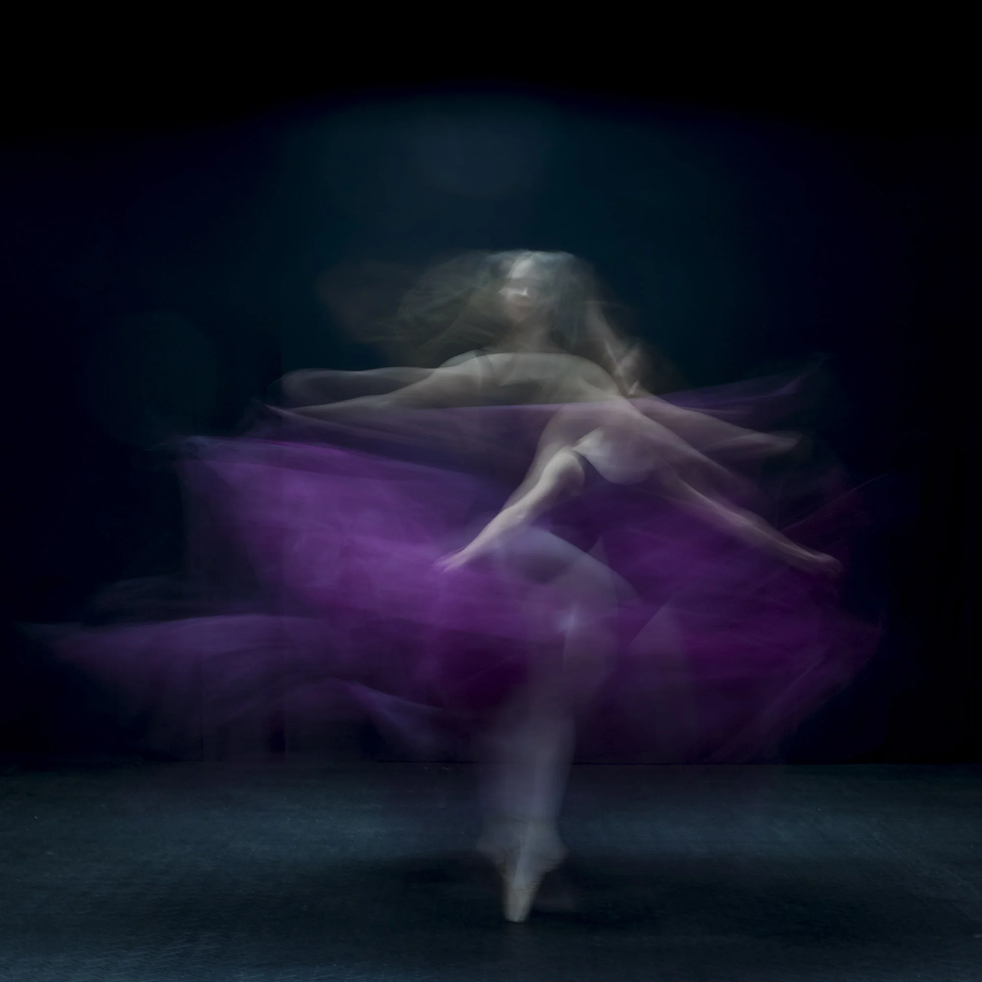 Long exposure twirl with fabrics