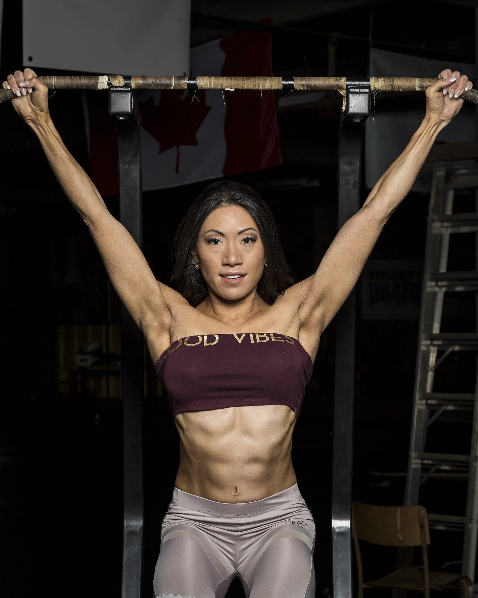 Leg raises to bring out the abs