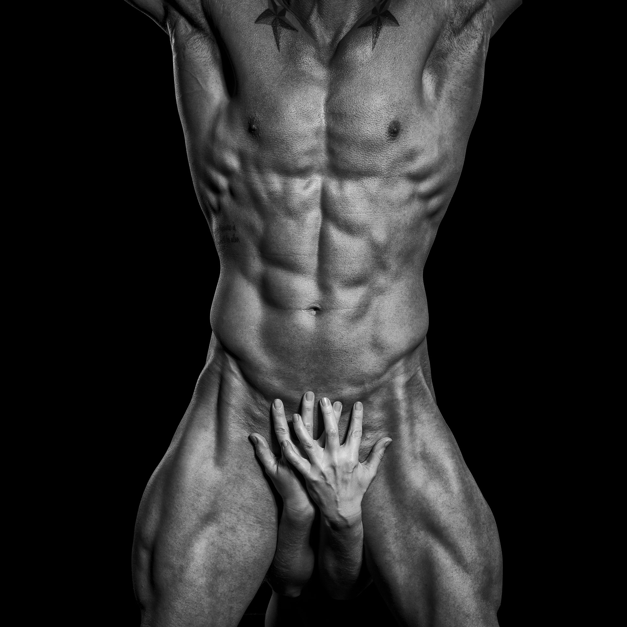 Nude physique model.