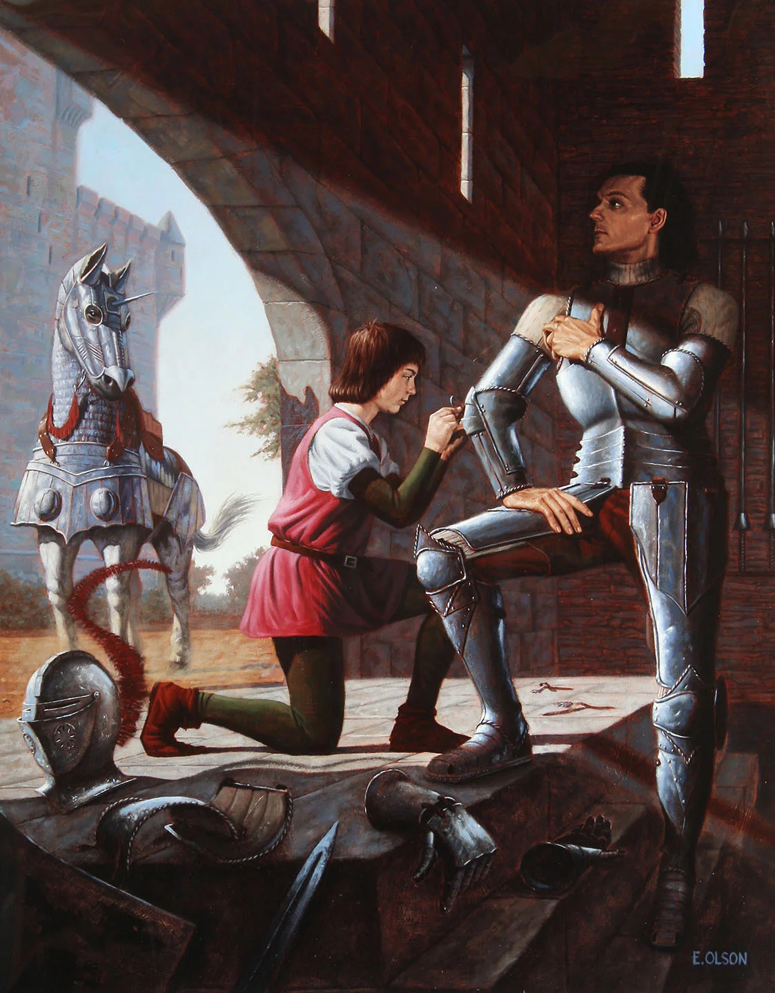 Squire Dressing Knight