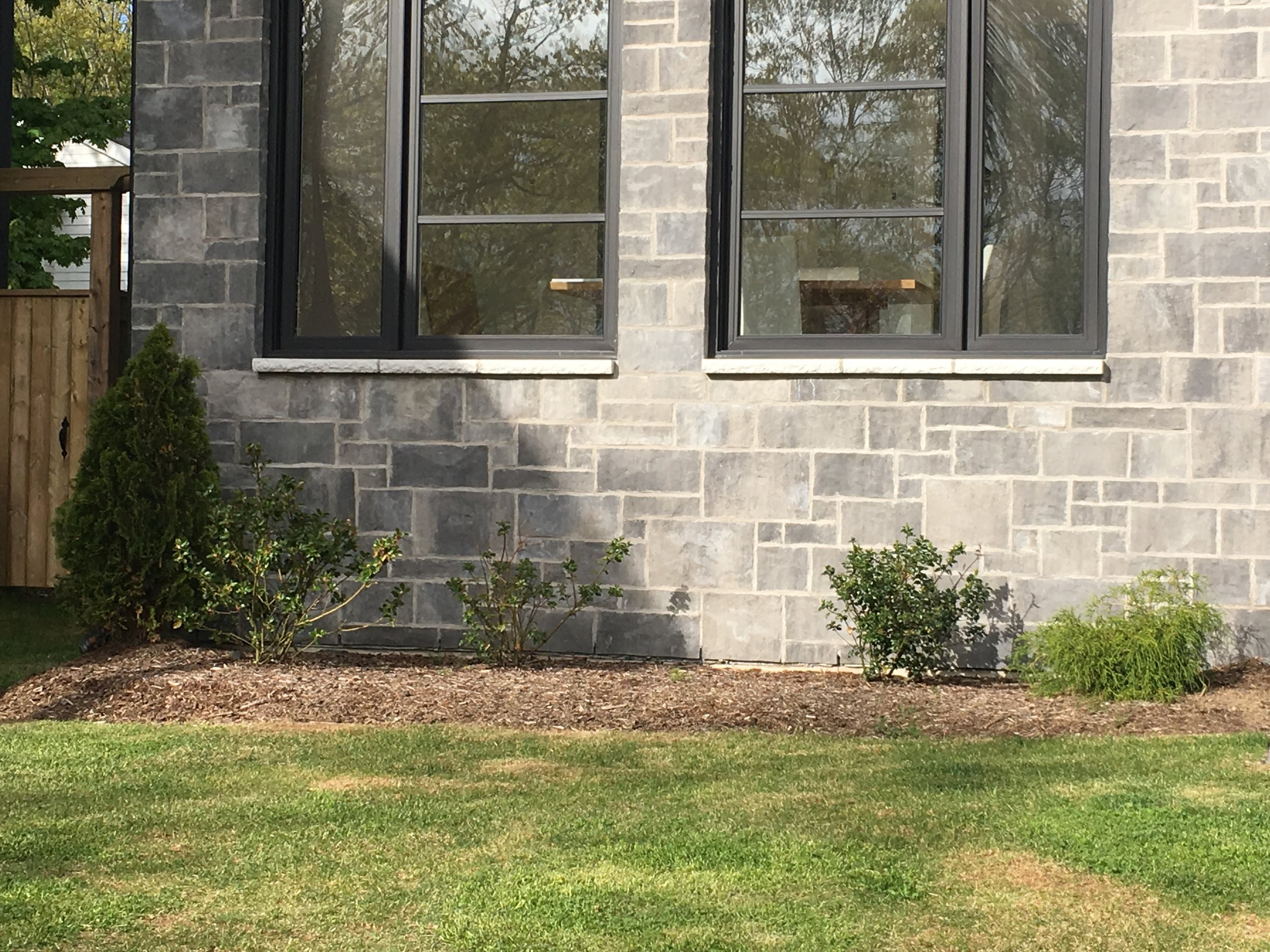 Before - Front Left Foundation Garden