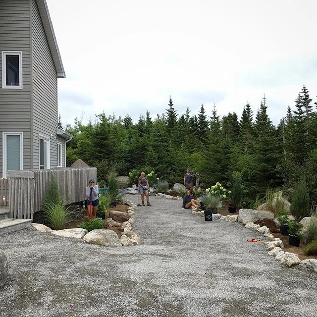 The waterfront garden landscape and courtyard is nearly finished and the planting nearly complete. We can&rsquo;t wait to mulch the garden beds and add our trademark finishing touches! Stay tuned for the &ldquo;after&rdquo; pictures.
&bull;
&bull;
&b