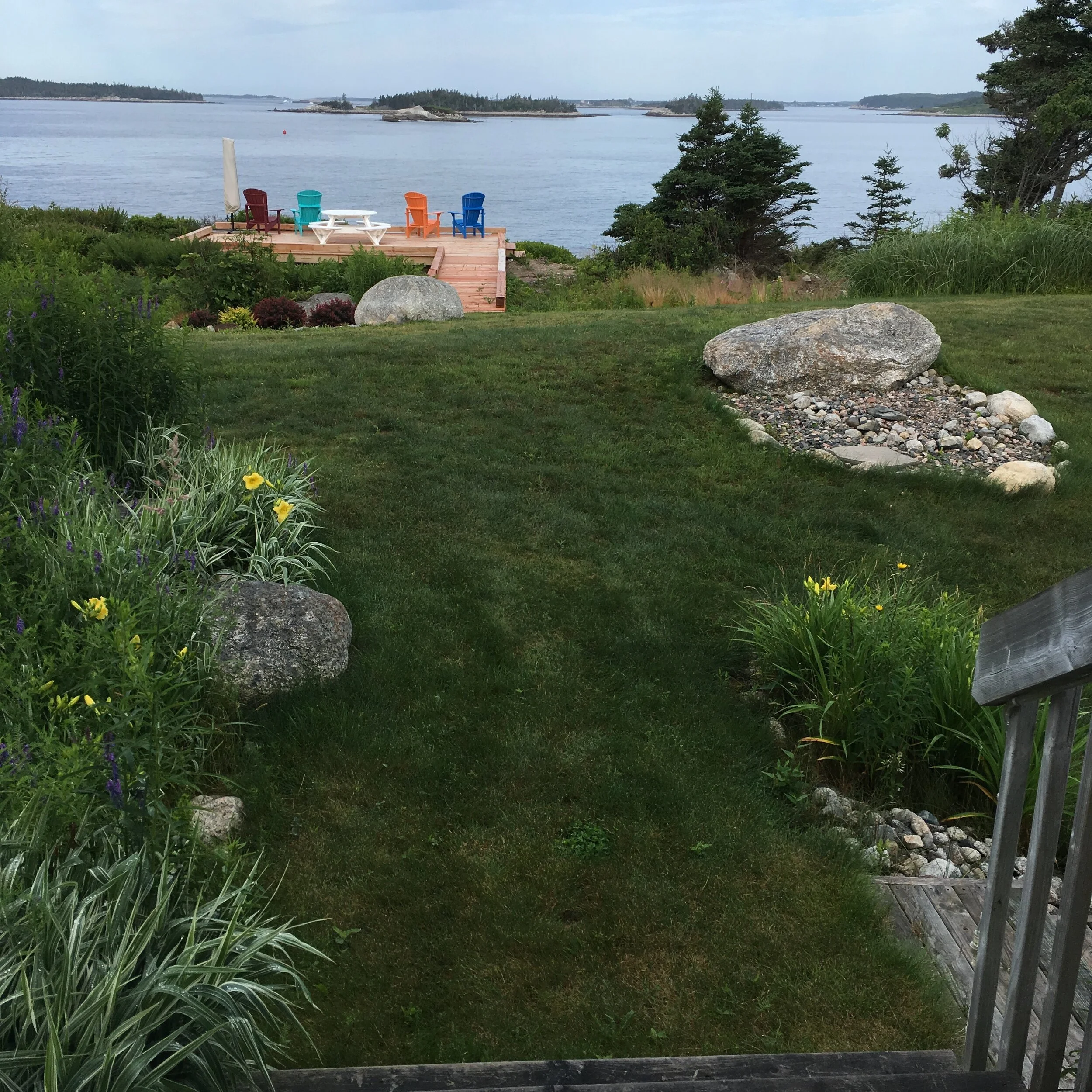 Waterfront Facing Garden - Before
