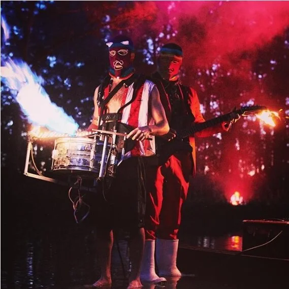 Deltaphonic’s elaborate costumes are no stage show gimmick. 