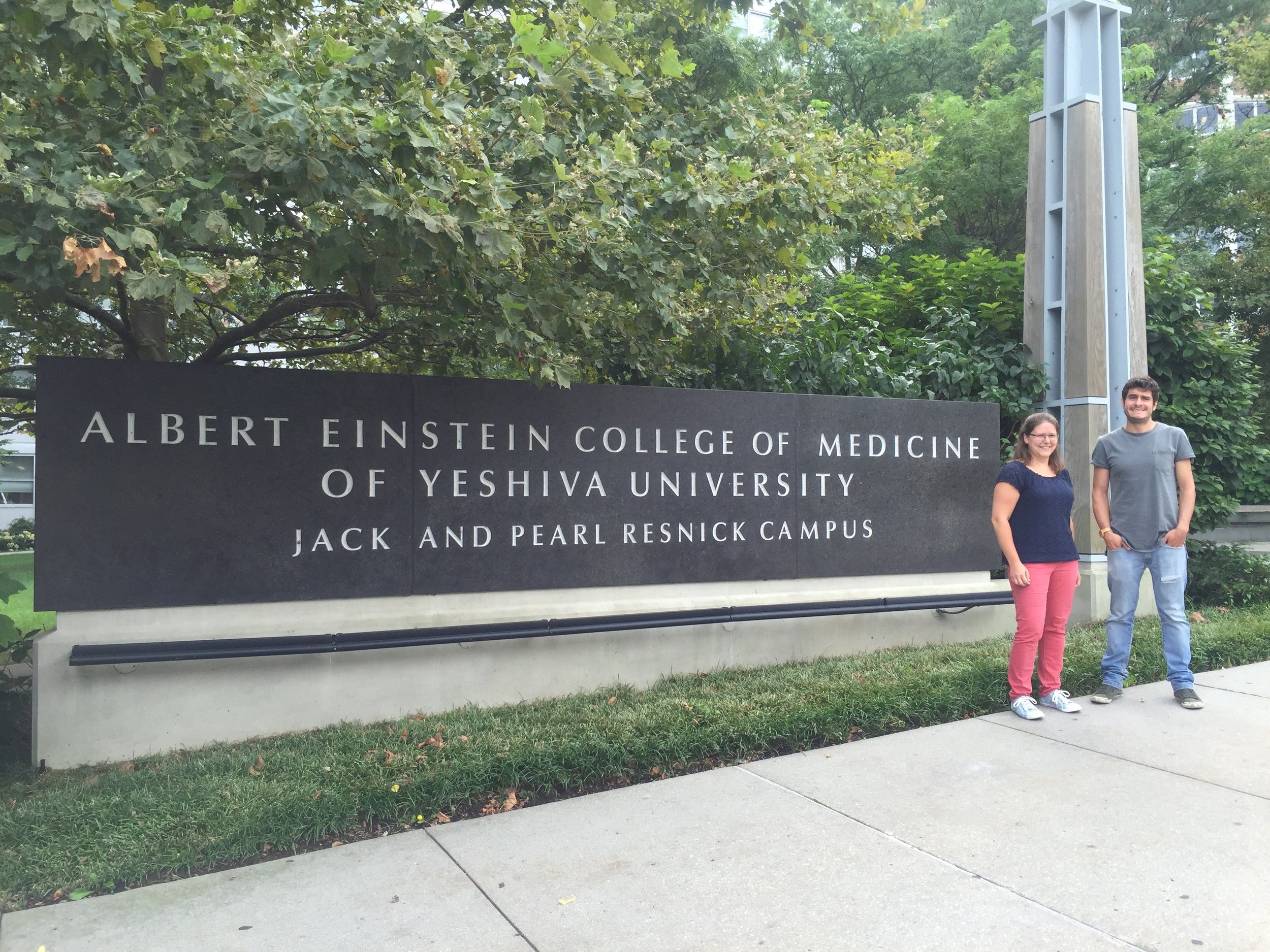 Dr. Julio Madrigal-Matute and Bianca Sander, September 2016