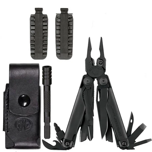 The Leatherman Surge is a beast in the field. With the Bit Kit accessories & extender, you have a surprising amount of options and tools.