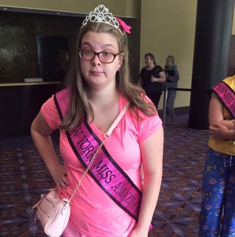 Tara rocking her favorite color from head to toe at the 2016 National Miss Amazing Pageant Pajama Party in Chicago, IL.