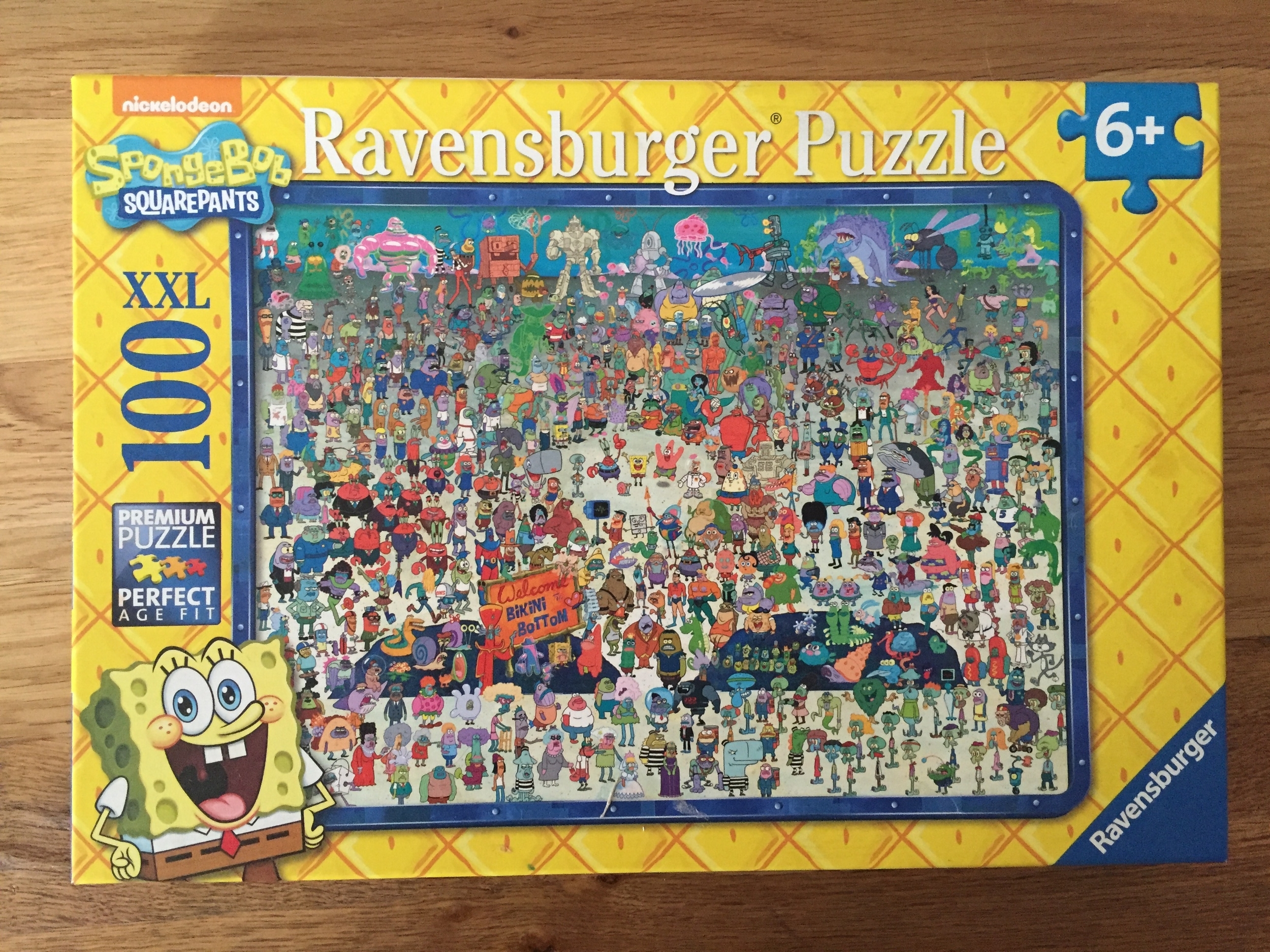We were recently sent the Ravensburger SpongeBob Squarepants 100 XXL piece jigsaw puzzle for review. Jacob is a big SpongeBob Squarepants fan, and he loves puzzles, so he was super excited to receive the latest one from Ravensburger.