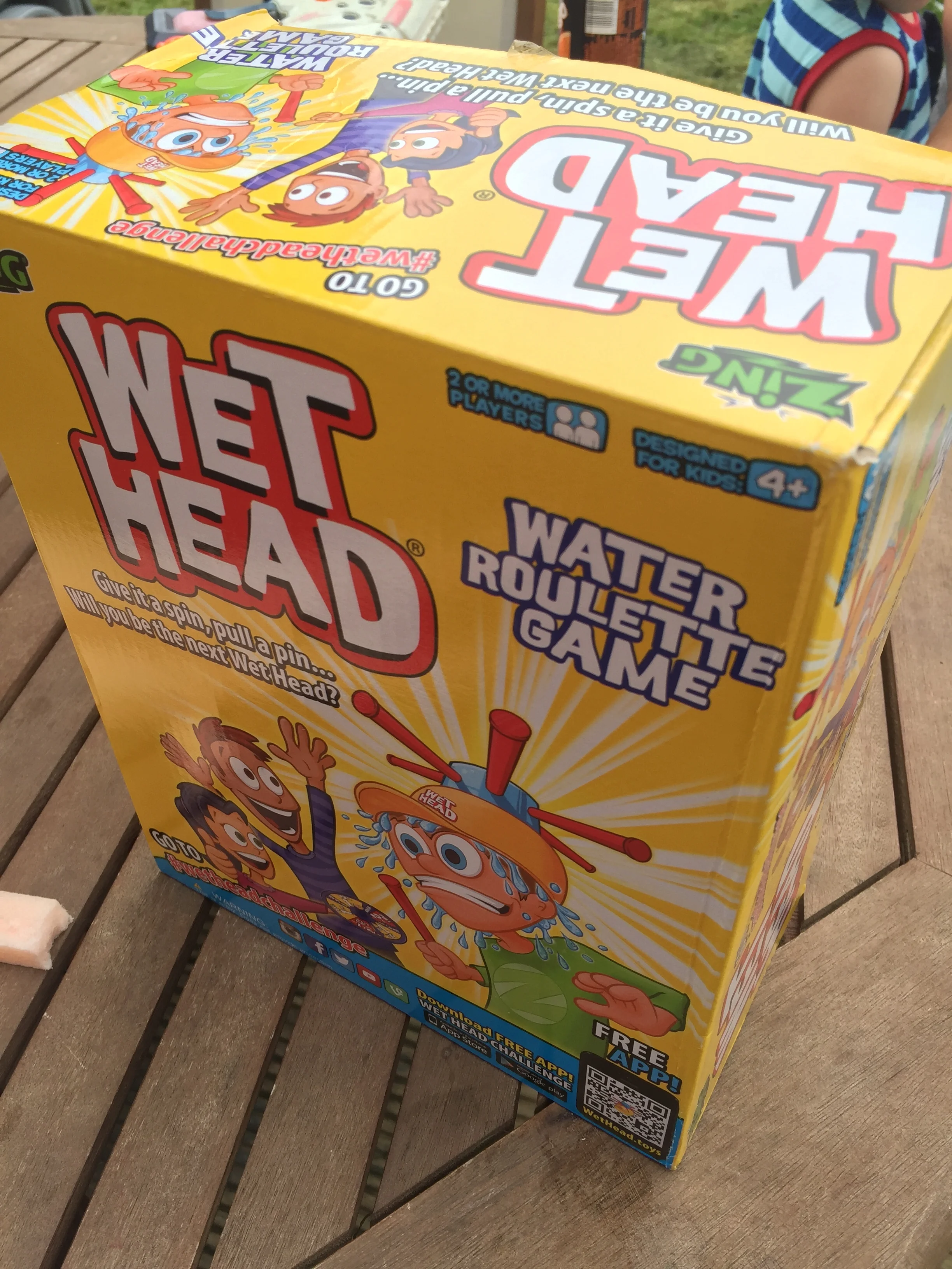 Water games are probably a child's favourite to play (they are in this household), there is something about getting wet or getting your siblings/parent wet. From water fights, to now Wet Head, water games involve a lot of laughter.