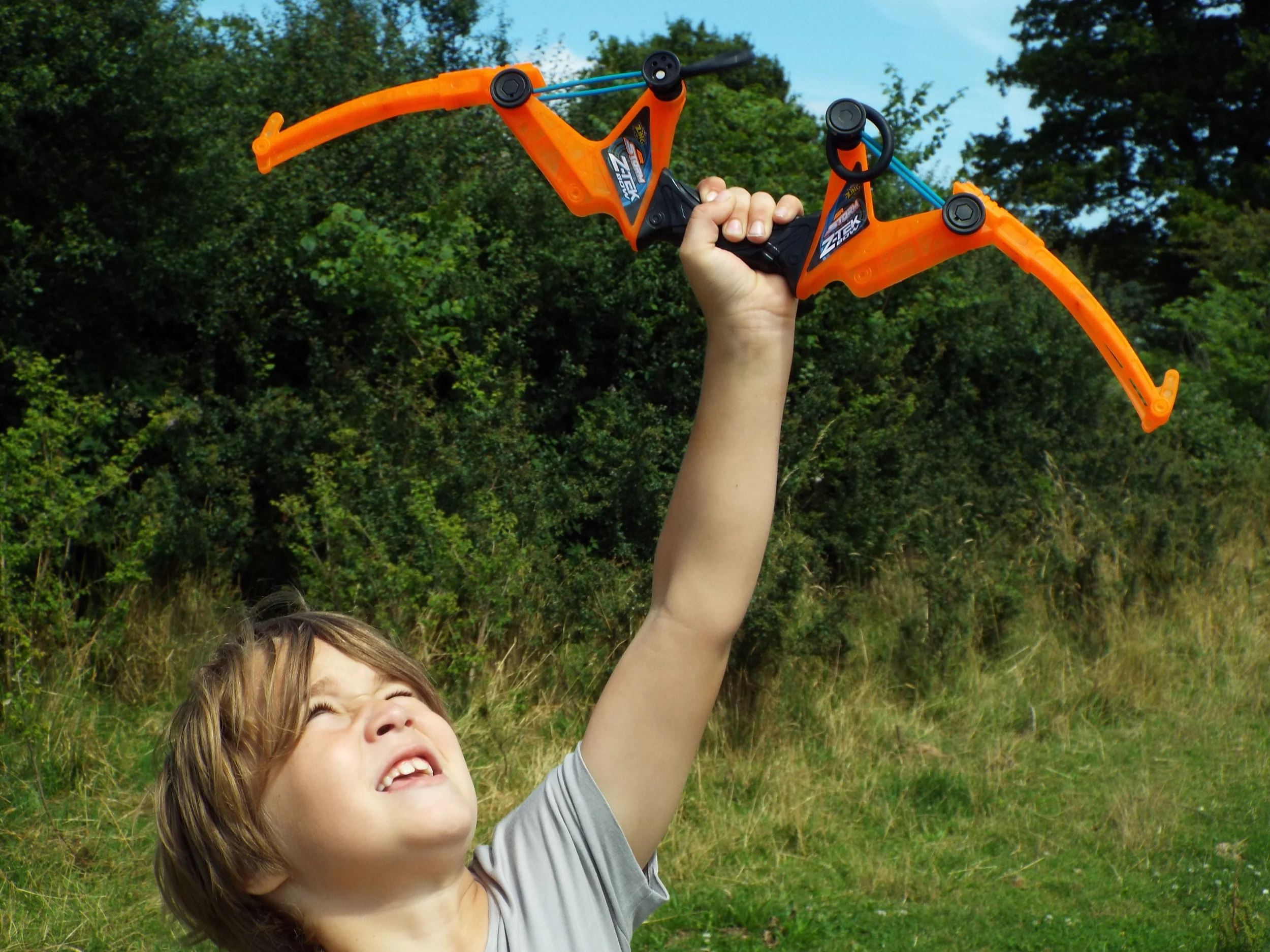 The boys love anything that they can target practise with, or to just aim and shoot. They have an array of different toy guns and bow an arrows at home - it one of their favourite things to collect and play with. 