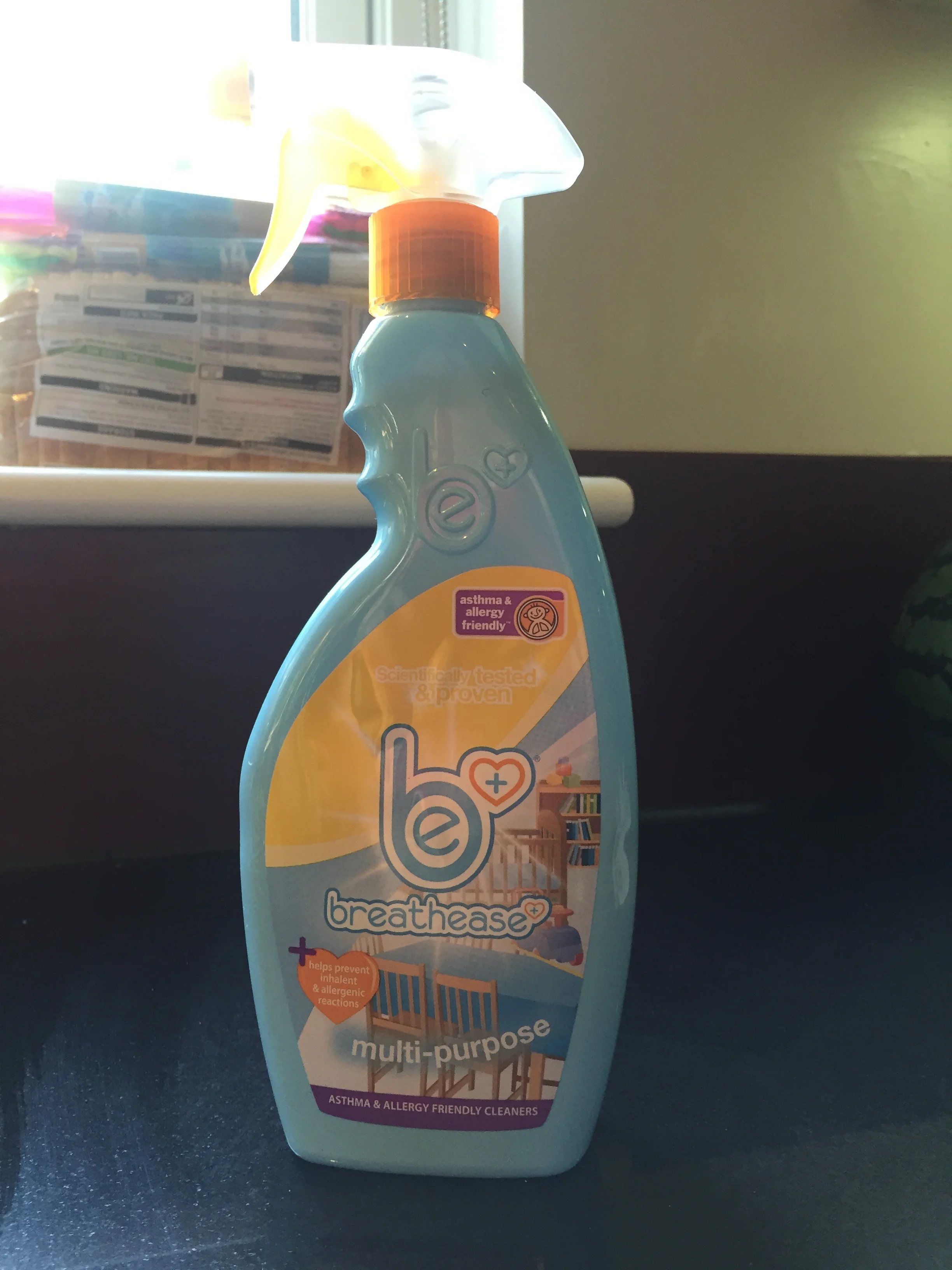 Breathease is the UK's first household cleaning range developed, tested and proven to be suitable for people with asthma and allergies. It is accredited and supported by Asthma UK.