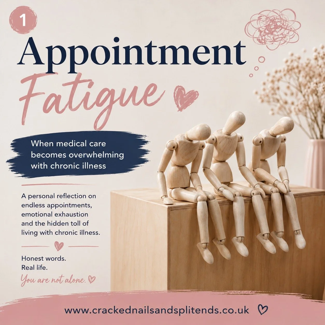 Some appointments leave me more exhausted than the symptoms themselves.

The planning beforehand.
The waiting rooms.
The explaining.
The brain fog.
The emotional weight of constantly chasing answers while trying to survive daily life with chronic ill