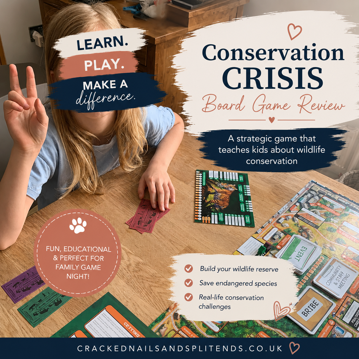 Conservation Crisis Board Game Review: A Fun Family Game That Teaches Children About Wildlife Conservation