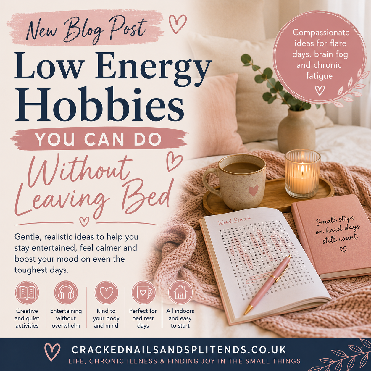 10 Low Energy Hobbies You Can Do Without Leaving Bed When Living With ME/CFS or Fibromyalgia