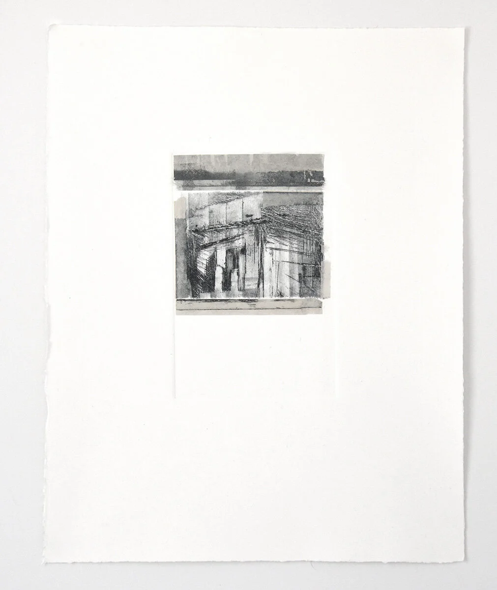 Sally Tyrie, Crossing iii, etching & collage on paper.jpg