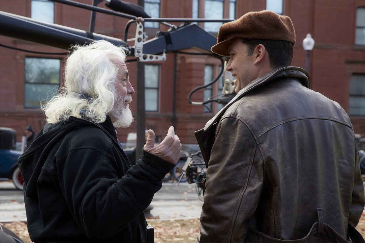 Meeting of the minds: Cinematographer Robert Richardson and Ben Affleck, enjoying a laugh on set, between takes. 