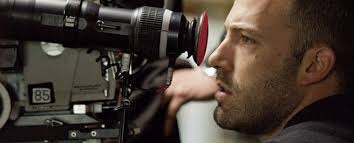 Affleck setting up a shot.