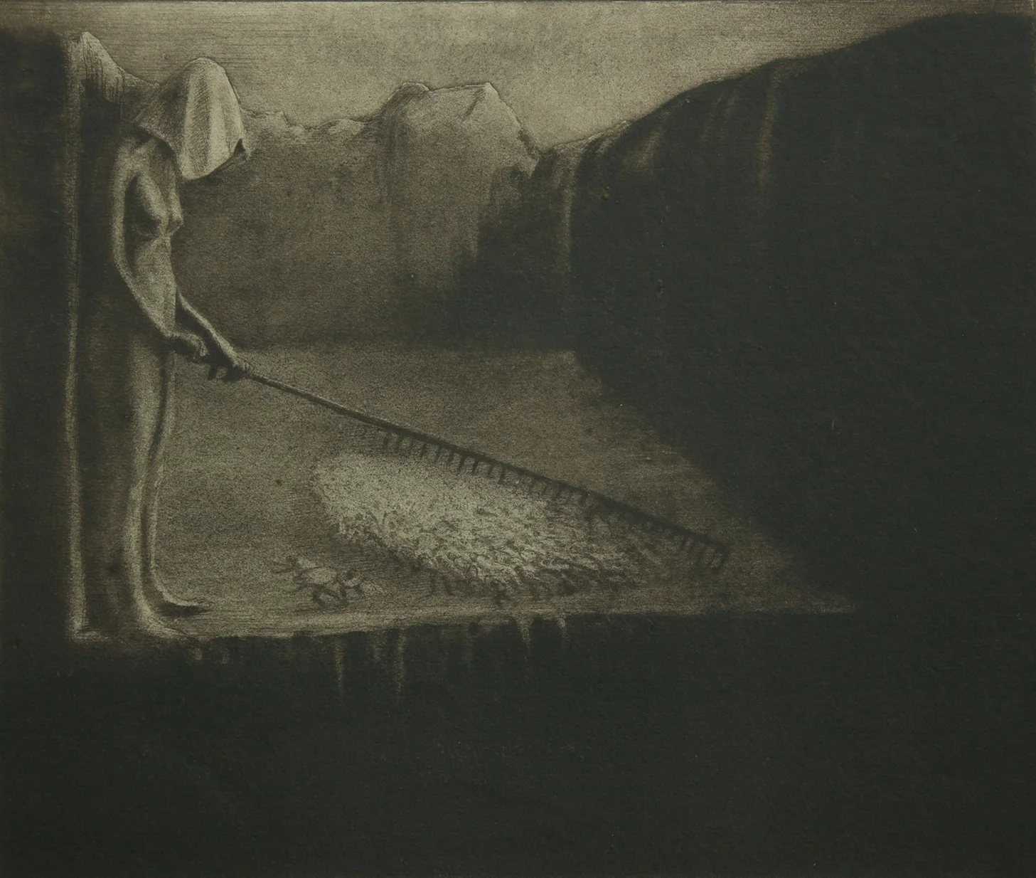 Das Menschenschicksal - collagraphy (collografia) - 1903