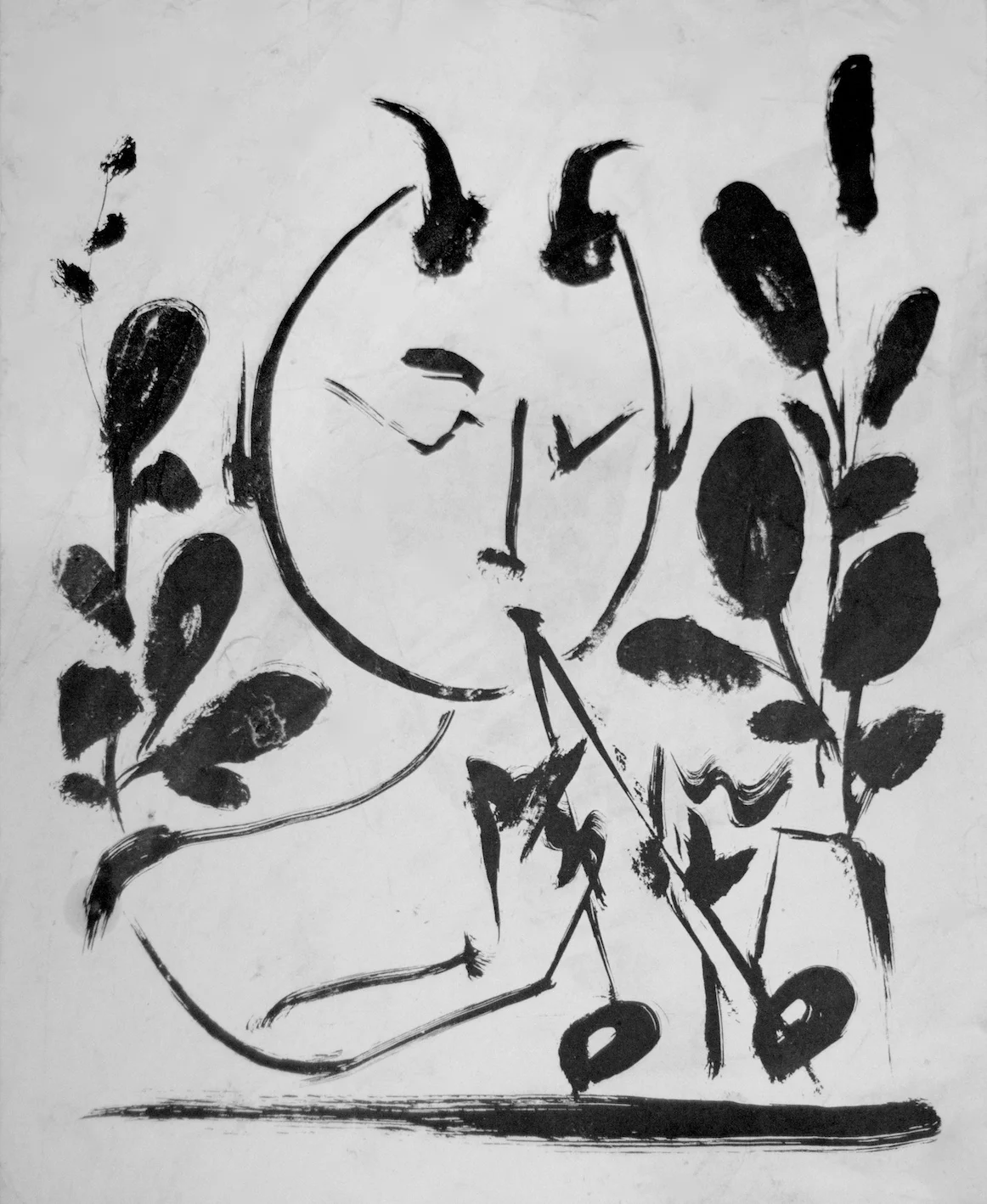 Pablo Picasso - Faun - Lithograph on paper - 1948