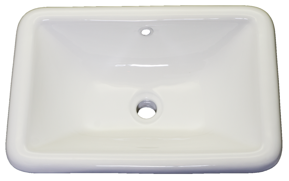 Cornet Porcelain Rectangular Drop In Vanity Sink White Bisque Blue Pearl Stone - Rectangular White Porcelain Bathroom Sink Cornet Porcelain Rectangular Drop In Vanity Sink White Bisque Blue Pearl Stone - Rectangular White Porcelain Bathroom Sink