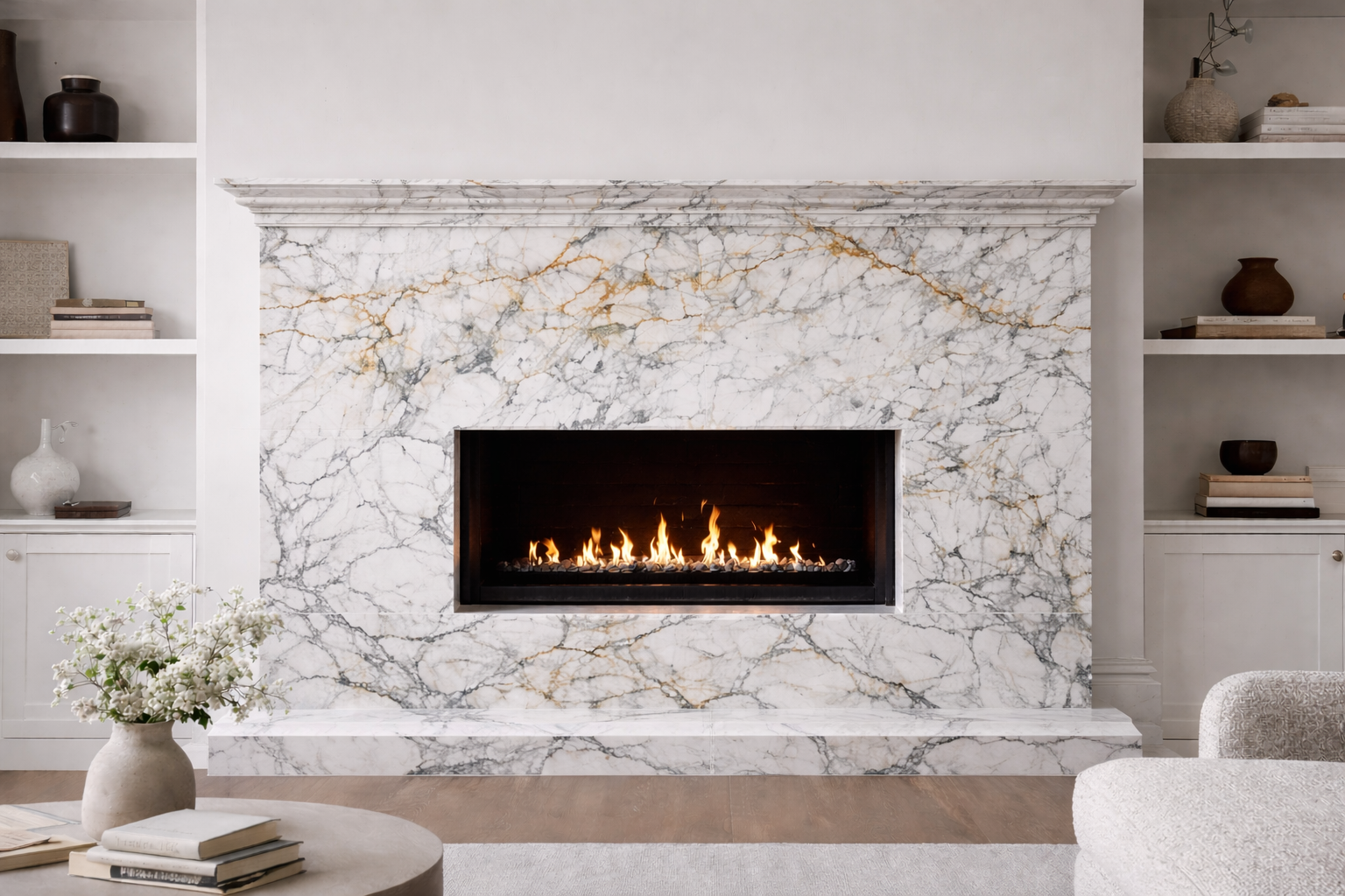 Elegant marble fireplace centerpiece.png