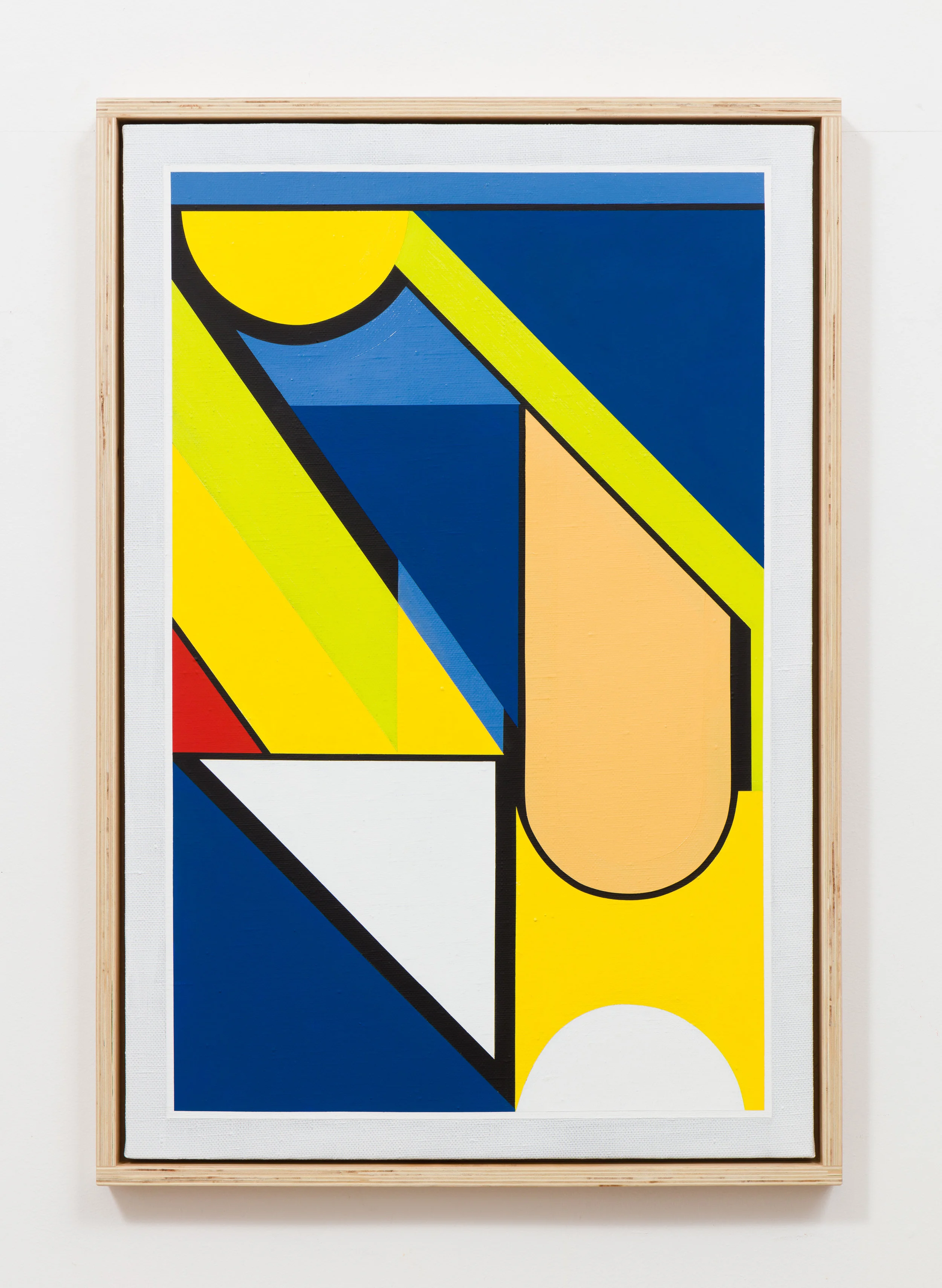 Untitled (Blue). Oil, acrylic, flashe on linen. 37.75 x 26 in. 2017