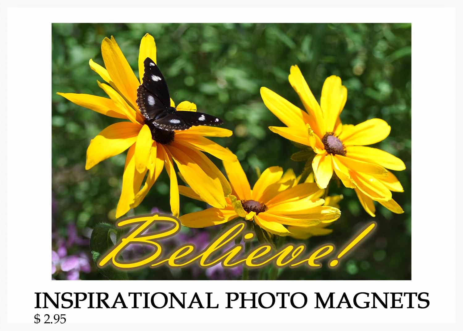 Inspirational photo magnets