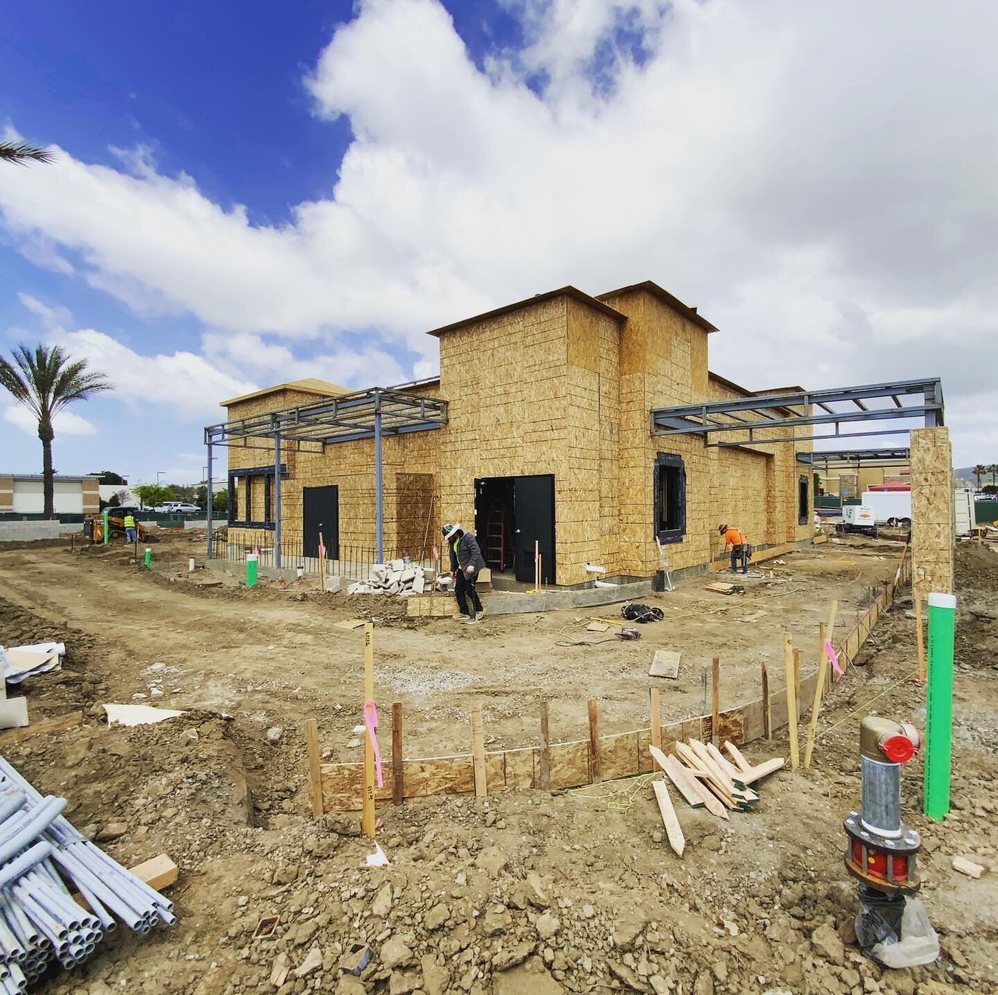 Raising Canes going down in San Marcos. Currently in the rough in stage but moving along smoothly good job to the RC Team! @raisingcanes #electrical #construction #chickenfingers