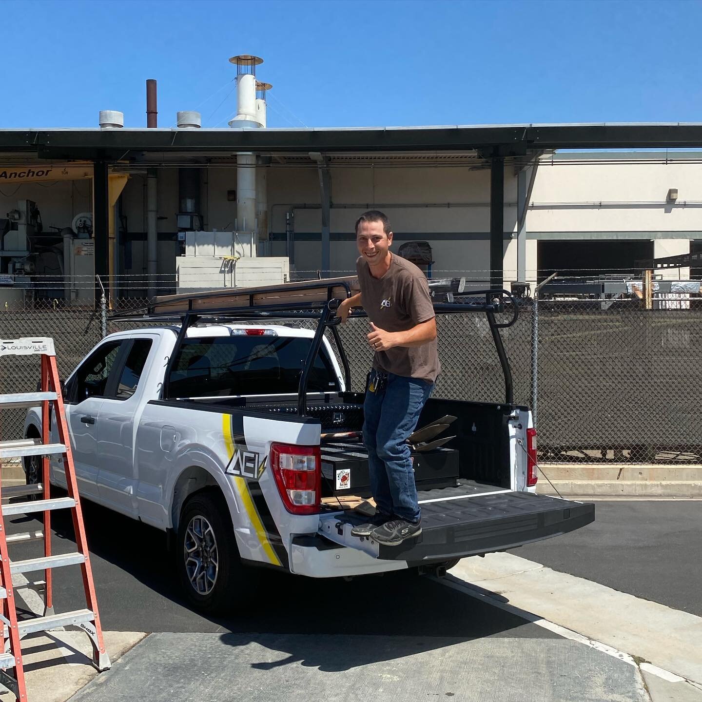 Congratulations to foreman Anthony Vidal on the new truck. This guy works his ass off! We&rsquo;ll deserved buddy! #electricians #construction #builtbetter #aei