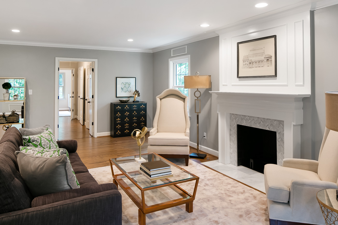 Living room looking towards master