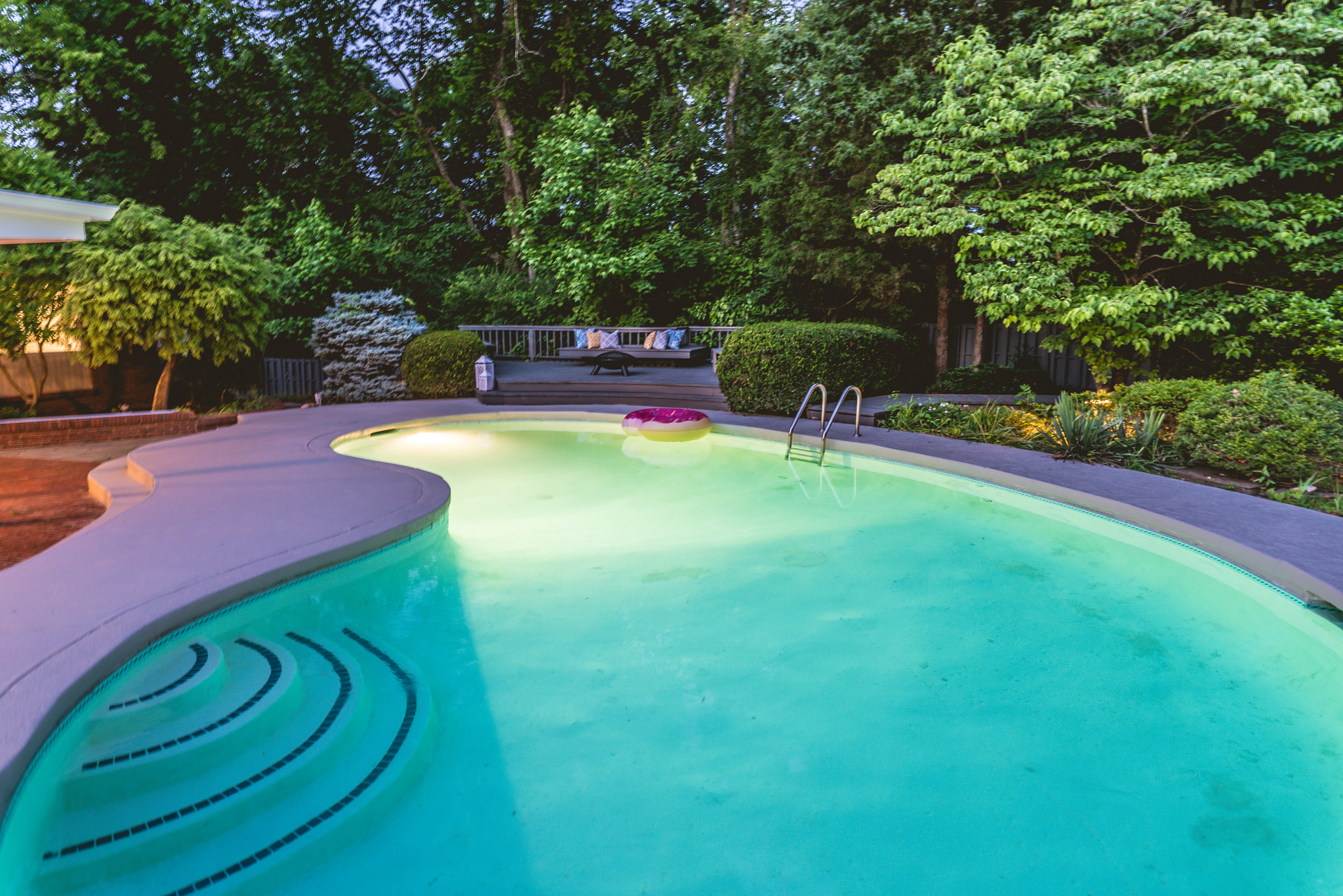 Pool from the master deck