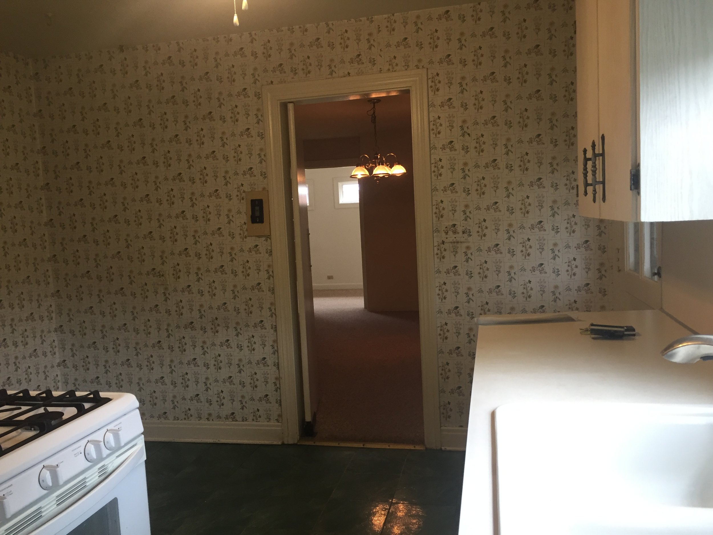 Kitchen looking towards dining room