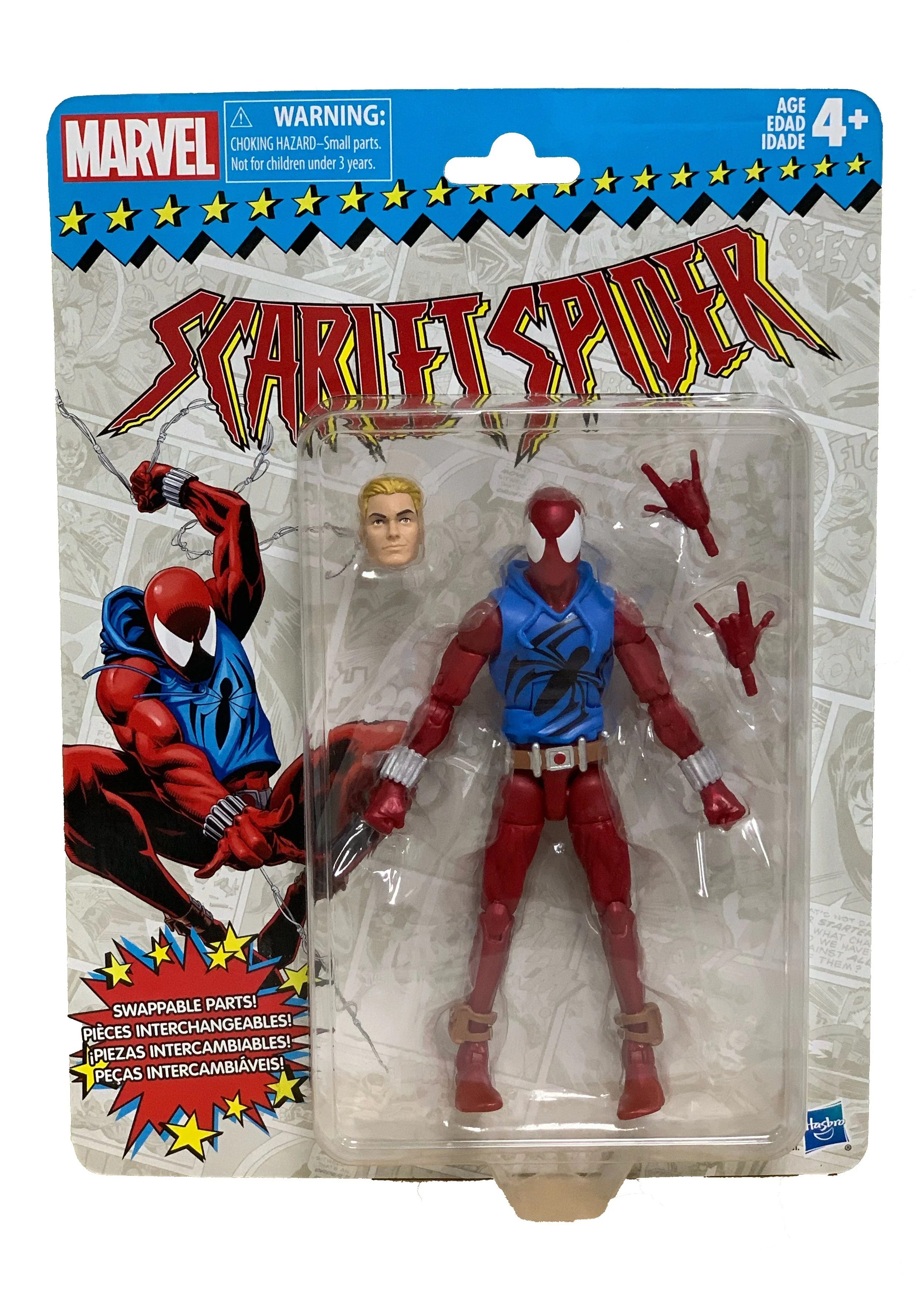 marvel legends scarlet spider vintage