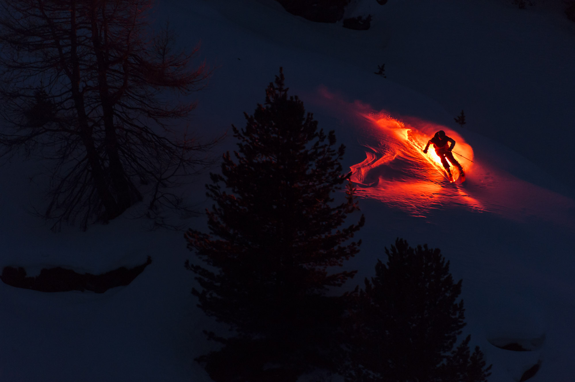 Skis of Flame