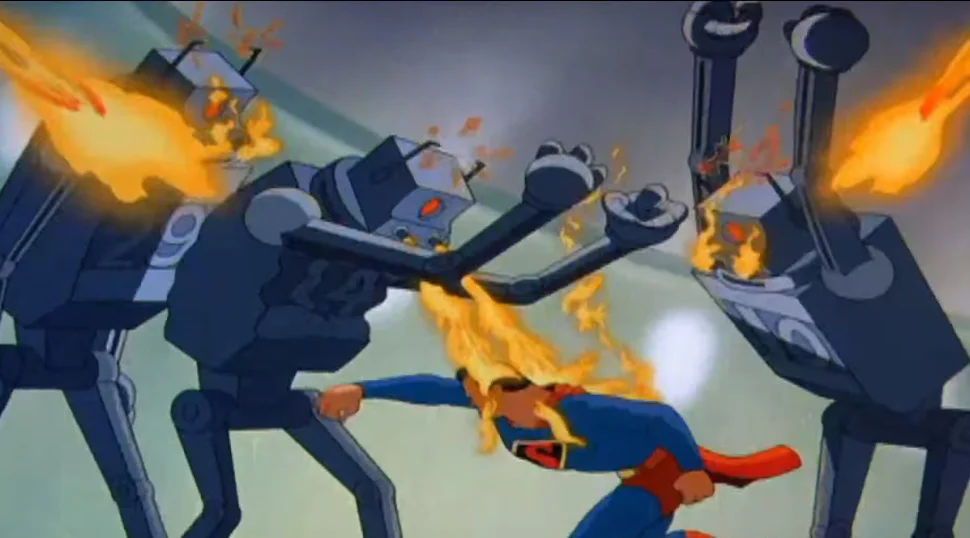 My Son And I Have Been Watching Miyazaki For A Couple Weeks. So Here's A Superman Cartoon. Naturally.
