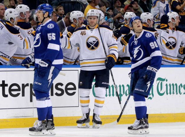 Franson scores his first against the reigning Eastern Conference Champs. Photo from fairchildcitizenonline.com