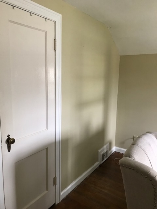 After I started pulling things out of the room to prepare for painting.