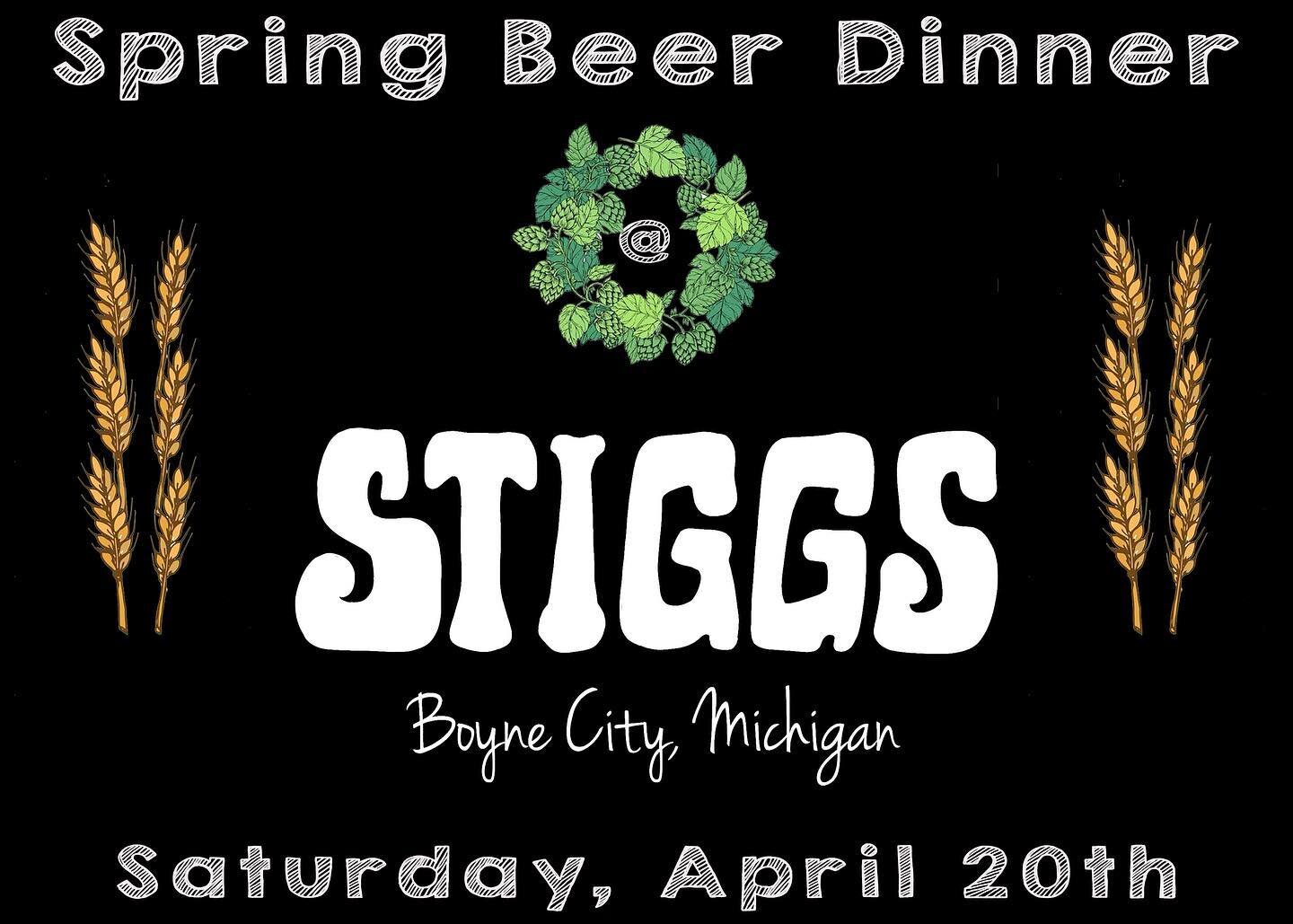 Join us on April 20th for our Spring Beer Dinner 🍺❤️ To purchase tickets or for more info, click the link for our website in the bio 👆! 

✅ 4 course pairing dinner for $65 🔥
✅ 2 seatings for the event! 4pm &amp; 7pm ‼️
✅ Support our non profit, St