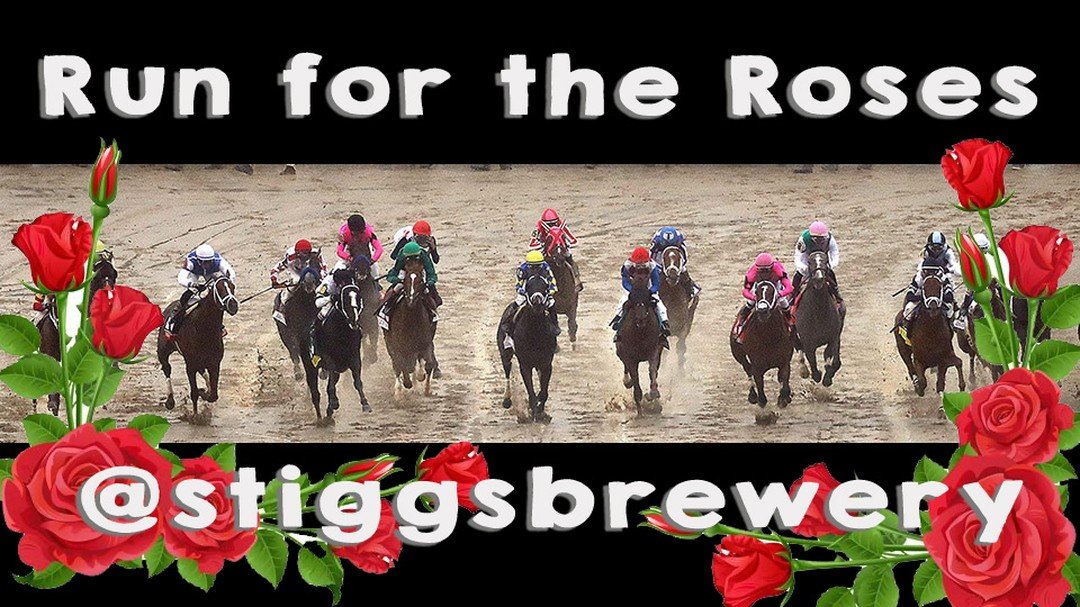 The 150th Kentucky Derby coverage kicks off tomorrow at 2:30pm with post time at 6:57pm! Join the Stiggs community for some craft brews &amp; definitive BBQ all day long! 🐎 🍻

To &quot;sweeten&quot; the deal our head brewer @0sterhoused has brewed 