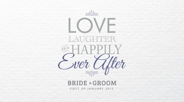 'Love & Laughter' Wedding Stubby Holders