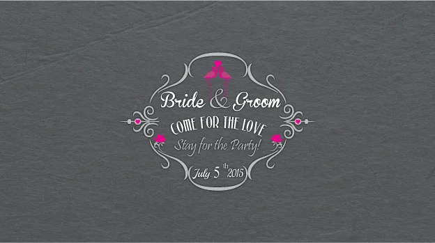 'Vintage Flamingo' Wedding Stubby Holders